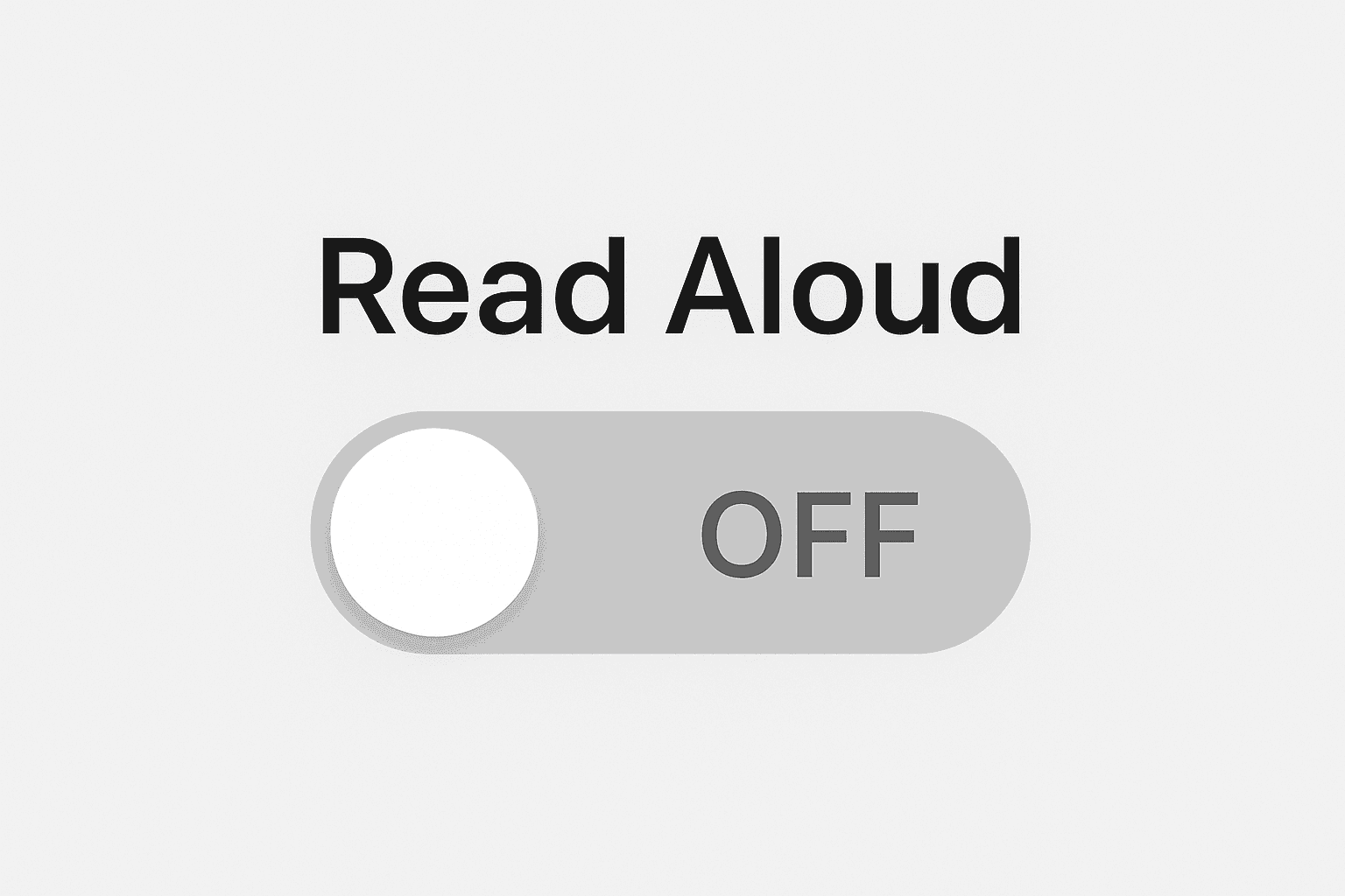 Read Aloud toggle switch for IT support solutions and professional technology services.